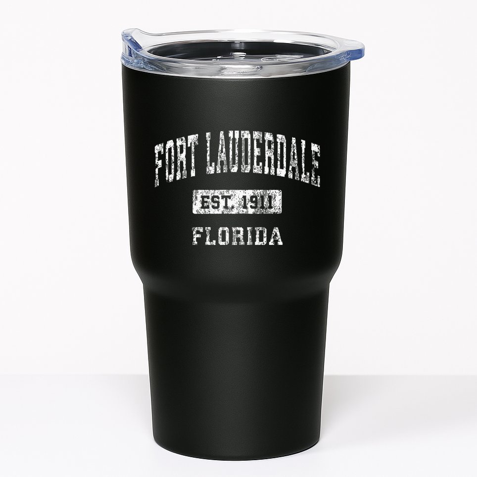 Fort Walton Beach Florida Fl Vintage Established Sports Tumbler