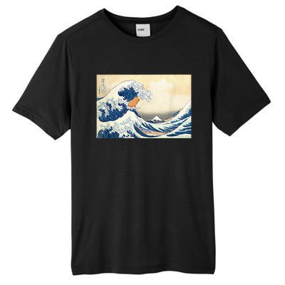 Funny Wave Capybara Surfing Rodent Tall Fusion ChromaSoft Performance T-Shirt