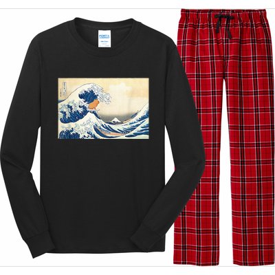 Funny Wave Capybara Surfing Rodent Long Sleeve Pajama Set