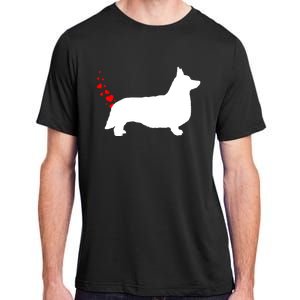 Funny Welsh Corgi Dog Owner Valentines Day Heart Farts Gift Adult ChromaSoft Performance T-Shirt