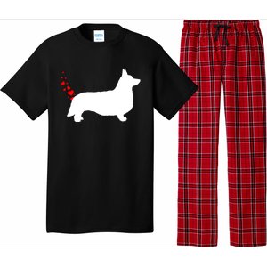 Funny Welsh Corgi Dog Owner Valentines Day Heart Farts Gift Pajama Set