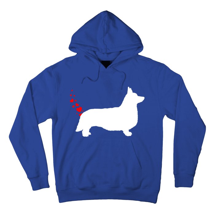 Funny Welsh Corgi Dog Owner Valentines Day Heart Farts Gift Hoodie