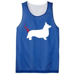 Funny Welsh Corgi Dog Owner Valentines Day Heart Farts Gift Mesh Reversible Basketball Jersey Tank