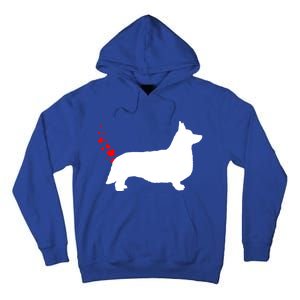 Funny Welsh Corgi Dog Owner Valentines Day Heart Farts Gift Tall Hoodie