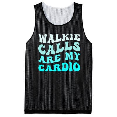 Funny Walkie Calls Are My Cardio Quote Skills Teacher Mesh Reversible Basketball Jersey Tank