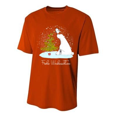 Frohe Weihnachten Cute Polar Bear Penguin Christmas Meaningful Gift Performance Sprint T-Shirt