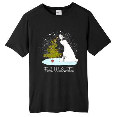 Frohe Weihnachten Cute Polar Bear Penguin Christmas Meaningful Gift Tall Fusion ChromaSoft Performance T-Shirt