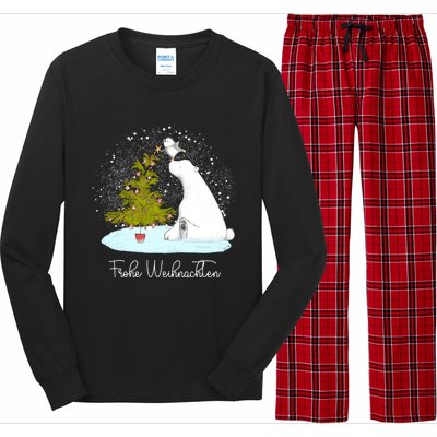 Frohe Weihnachten Cute Polar Bear Penguin Christmas Meaningful Gift Long Sleeve Pajama Set