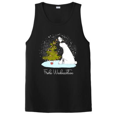 Frohe Weihnachten Cute Polar Bear Penguin Christmas Meaningful Gift PosiCharge Competitor Tank