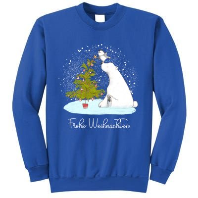 Frohe Weihnachten Cute Polar Bear Penguin Christmas Meaningful Gift Sweatshirt