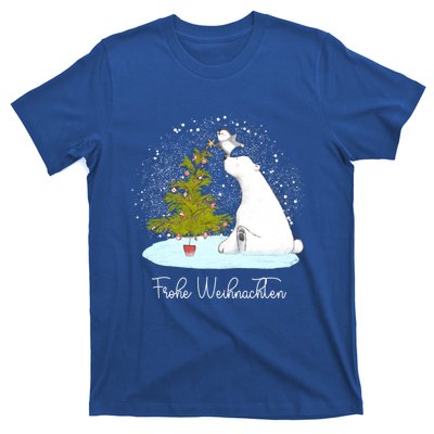 Frohe Weihnachten Cute Polar Bear Penguin Christmas Meaningful Gift T-Shirt