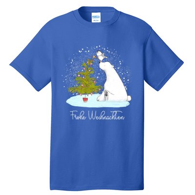 Frohe Weihnachten Cute Polar Bear Penguin Christmas Meaningful Gift Tall T-Shirt