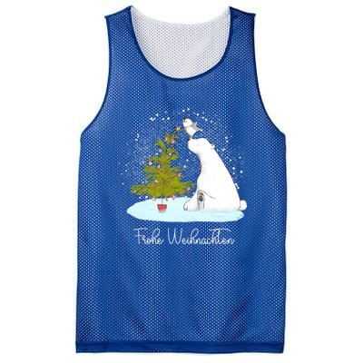 Frohe Weihnachten Cute Polar Bear Penguin Christmas Meaningful Gift Mesh Reversible Basketball Jersey Tank