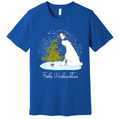 Frohe Weihnachten Cute Polar Bear Penguin Christmas Meaningful Gift Premium T-Shirt