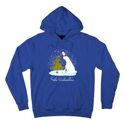 Frohe Weihnachten Cute Polar Bear Penguin Christmas Meaningful Gift Tall Hoodie