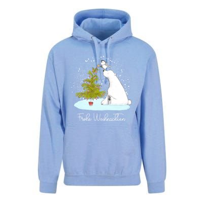 Frohe Weihnachten Cute Polar Bear Penguin Christmas Meaningful Gift Unisex Surf Hoodie