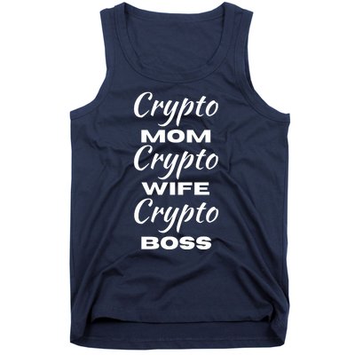 Funny Women Crypto Mom Wife Boss, Funny Woman Tee Bitcoin Tank Top