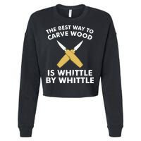 Funny Wood Carving Whittling Woodworking Carpenter Tools Cropped Pullover Crew