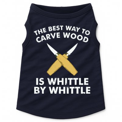 Funny Wood Carving Whittling Woodworking Carpenter Tools Doggie Tank