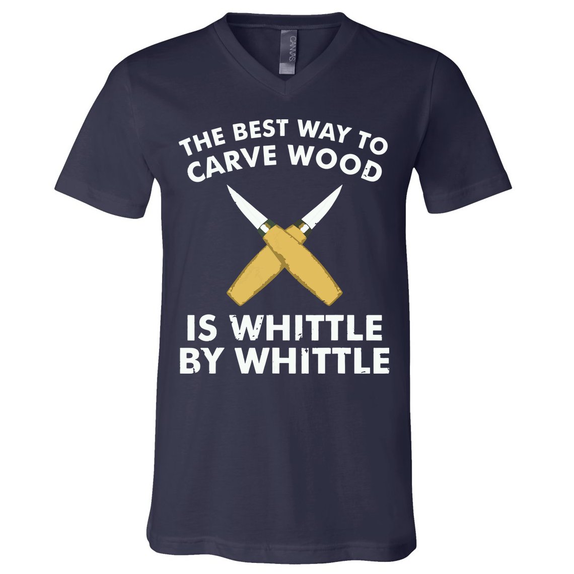 Funny Wood Carving Whittling Woodworking Carpenter Tools V-Neck T-Shirt