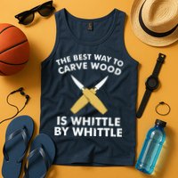 Funny Wood Carving Whittling Woodworking Carpenter Tools Tank Top