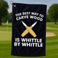 Funny Wood Carving Whittling Woodworking Carpenter Tools Golf Towel