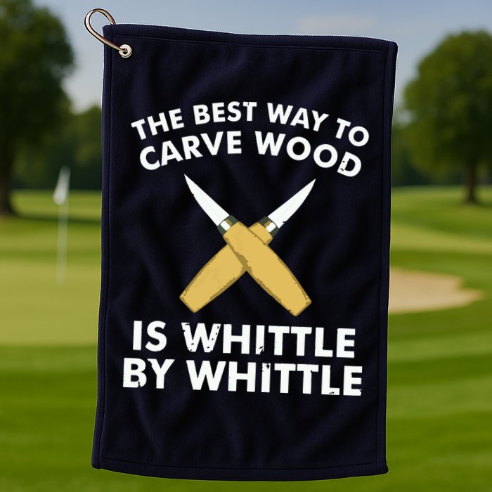 Funny Wood Carving Whittling Woodworking Carpenter Tools Golf Towel