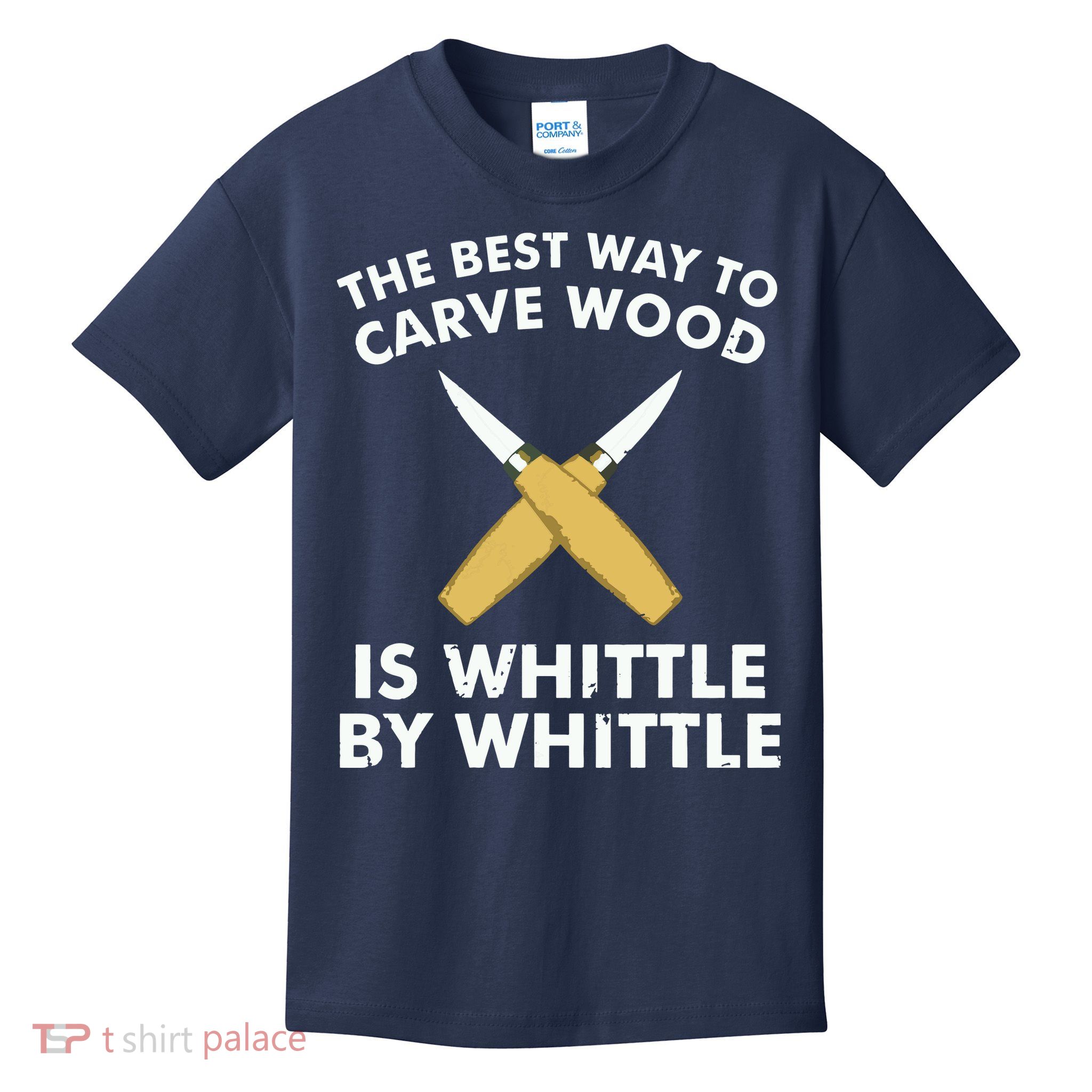 Funny Wood Carving Whittling Woodworking Carpenter Tools Kids T-Shirt