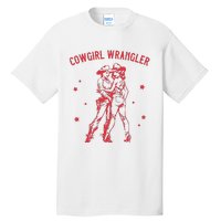 Funny Western Cowgirl Wrangler Lesbian Queer Pride Month Tall T-Shirt