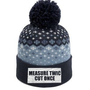 Funny Woodworking Contractor Men Woodworker Gift The Baniff Cuffed Pom Beanie