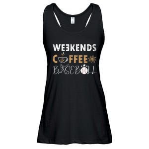 Funny Weekends Coffee and Baseball, Baseball Lovers Funny Ladies Essential Flowy Tank