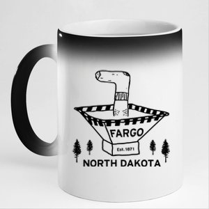 Fargo Wood Chipper 11oz Black Color Changing Mug