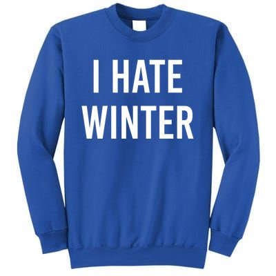 Funny Winter Cool Gift I Hate The Cold I Hate Winter Cool Gift Sweatshirt