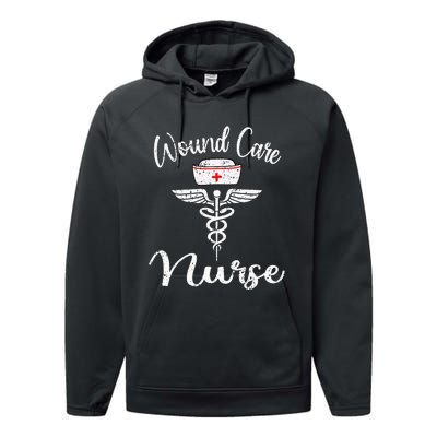 Funny Wound Care Nurse Nursing Wound Ostomy Nurse Gift Performance Fleece Hoodie