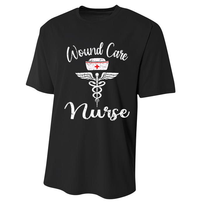 Funny Wound Care Nurse Nursing Wound Ostomy Nurse Gift Performance Sprint T-Shirt