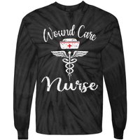 Funny Wound Care Nurse Nursing Wound Ostomy Nurse Gift Tie-Dye Long Sleeve Shirt