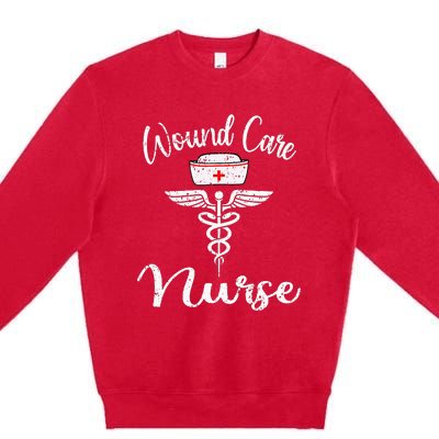 Funny Wound Care Nurse Nursing Wound Ostomy Nurse Gift Premium Crewneck Sweatshirt