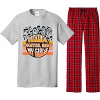 Fun Weekends Coffee And My Chicken Tee For Woman Gift Pajama Set