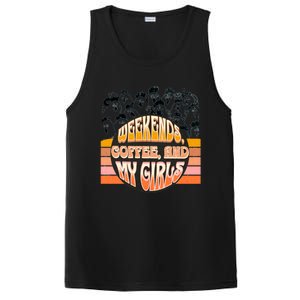 Fun Weekends Coffee And My Chicken Tee For Woman Gift PosiCharge Competitor Tank