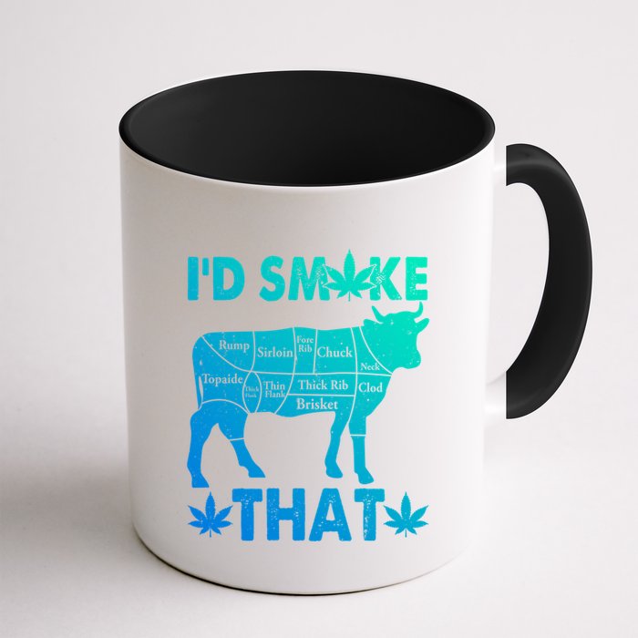 Funny Weed Chef Butcher Smoke Marijuana Beef Funny Dad Gift Mug