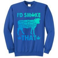 Funny Weed Chef Butcher Smoke Marijuana Beef Funny Dad Gift Sweatshirt