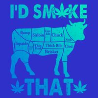Funny Weed Chef Butcher Smoke Marijuana Beef Funny Dad Gift Button