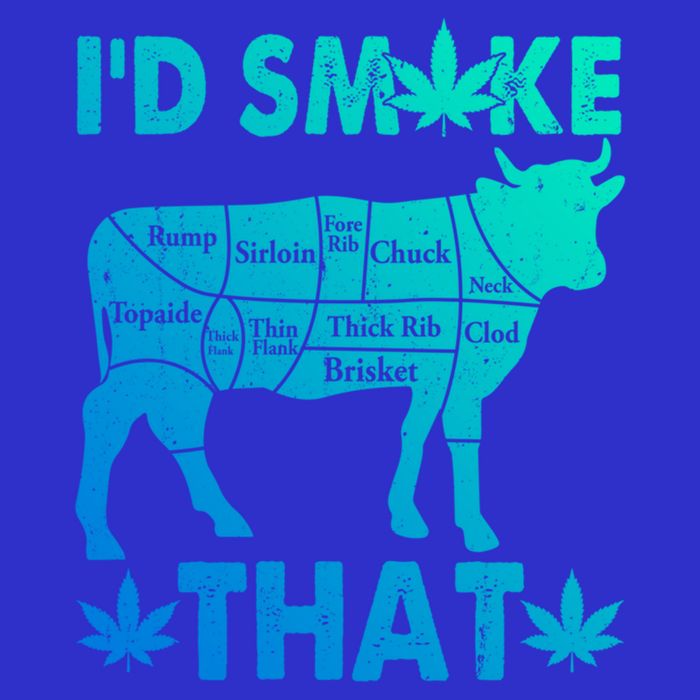 Funny Weed Chef Butcher Smoke Marijuana Beef Funny Dad Gift Button