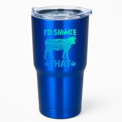 Funny Weed Chef Butcher Smoke Marijuana Beef Funny Dad Gift Tumbler