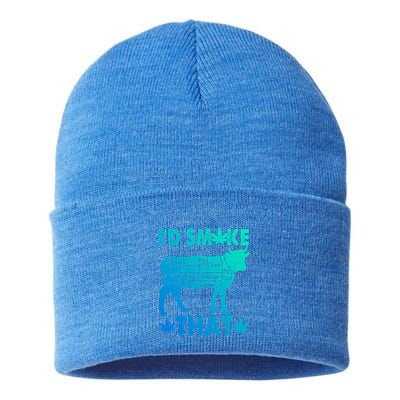 Funny Weed Chef Butcher Smoke Marijuana Beef Funny Dad Gift Sustainable Knit Beanie