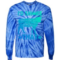 Funny Weed Chef Butcher Smoke Marijuana Beef Funny Dad Gift Tie-Dye Long Sleeve Shirt