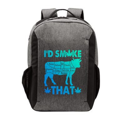 Funny Weed Chef Butcher Smoke Marijuana Beef Funny Dad Gift Vector Backpack