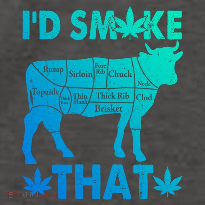 Funny Weed Chef Butcher Smoke Marijuana Beef Funny Dad Gift Vector Backpack