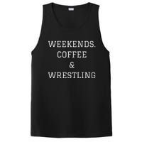 Funny Weekends Coffee Wrestling Coach PosiCharge Competitor Tank