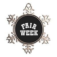 Fair Week County Fair For Contestants Metallic Star Ornament